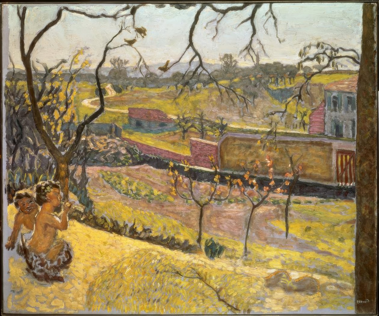 Baharın başlangıcı. küçük faunlar by Pierre Bonnard