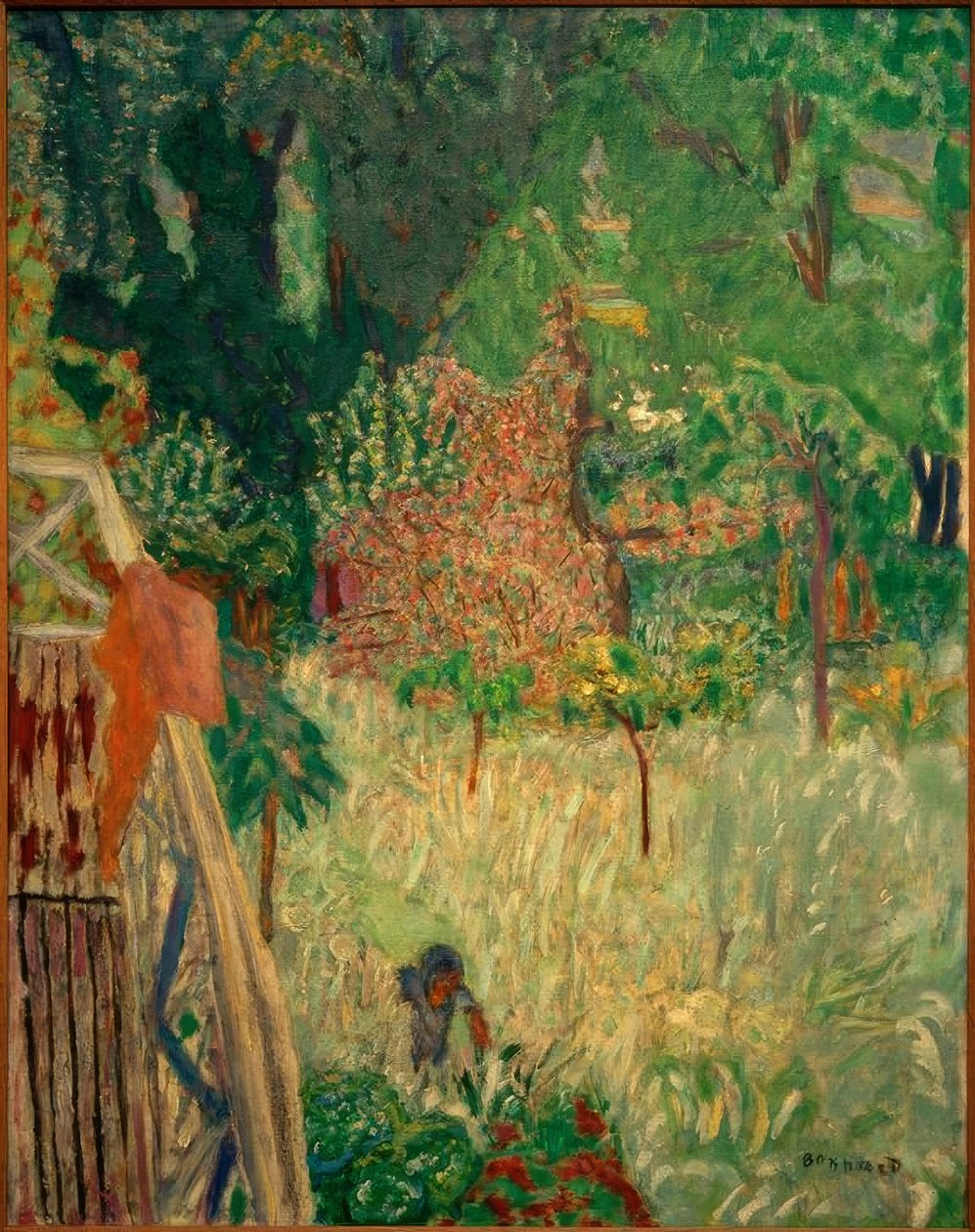 Le Balcon à Vernonnet / Çiçekli elma ağacı by Pierre Bonnard