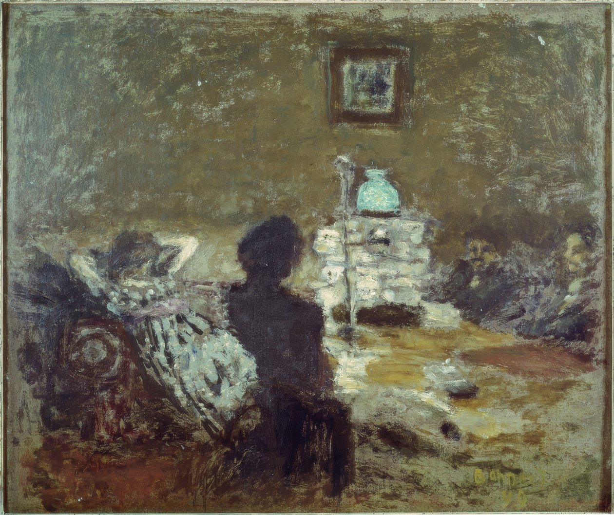 Lambanın altında, Szene içeriden by Pierre Bonnard
