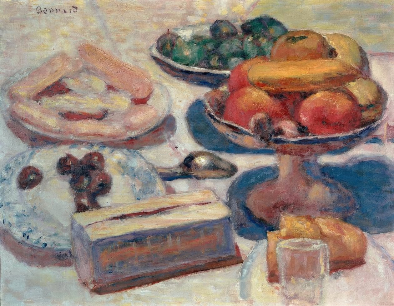 Hamur işleri ile natürmort by Pierre Bonnard