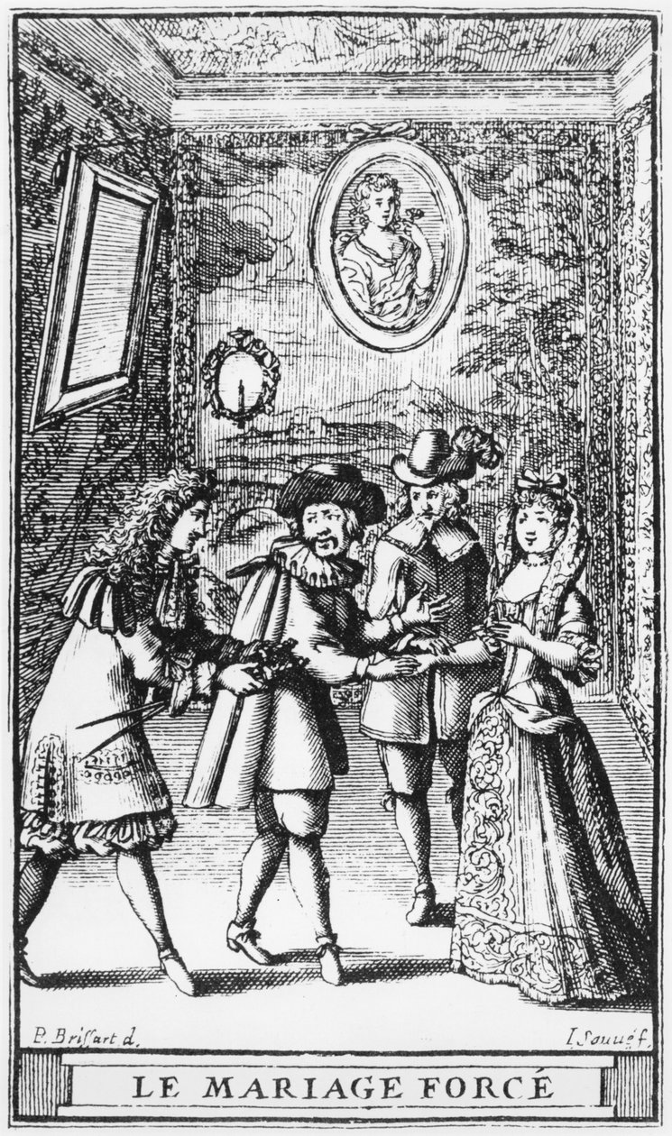 Jean Sauve (fl.1660-91) c.1664 tarafından oyulmuş Moliere tarafından 