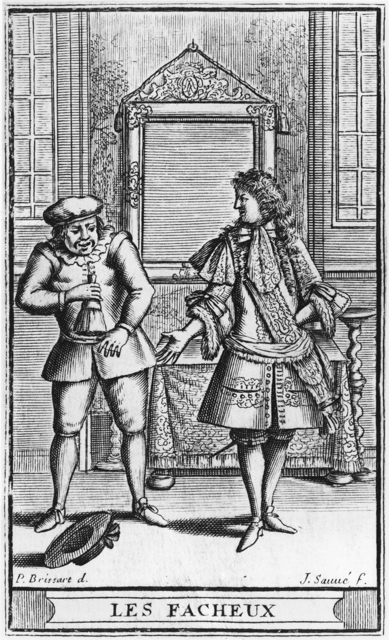 Jean Sauve (fl.1660-91) tarafından oyulmuş Moliere