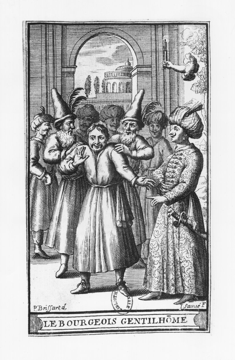 Jean Sauve (fl.1660-91) tarafından oyulmuş Moliere (1622-73) tarafından 
