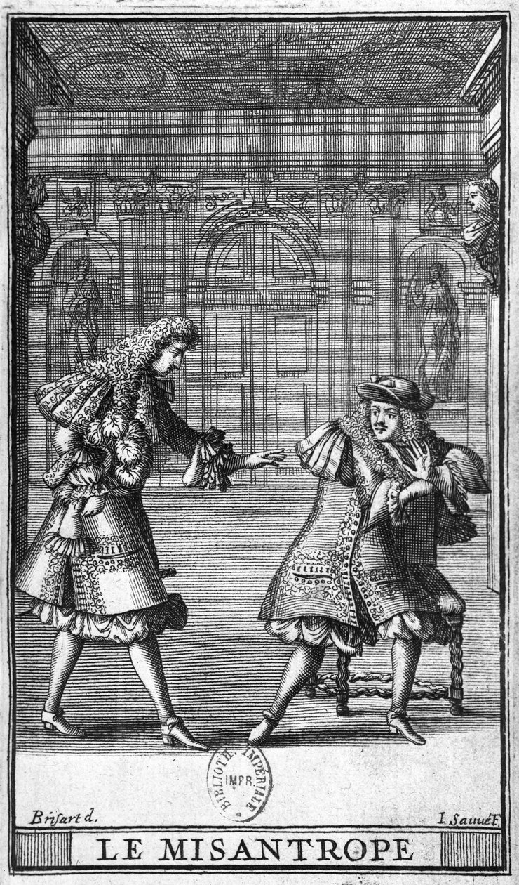 Jean Sauve (fl.1660-91) tarafından oyulmuş Moliere (1622-73) tarafından 
