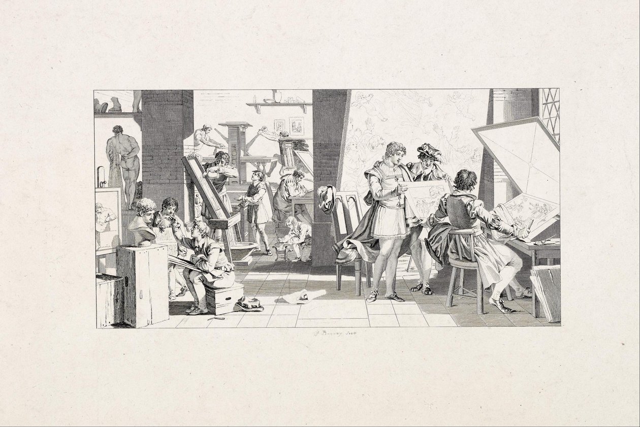 Bir Baskıcının Stüdyosu by Pierre Charles Baquoy