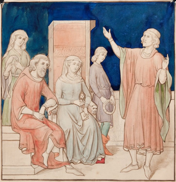 Şiir Üzerine Bir Alegori İçin Tasarım by Pierre Cuypers