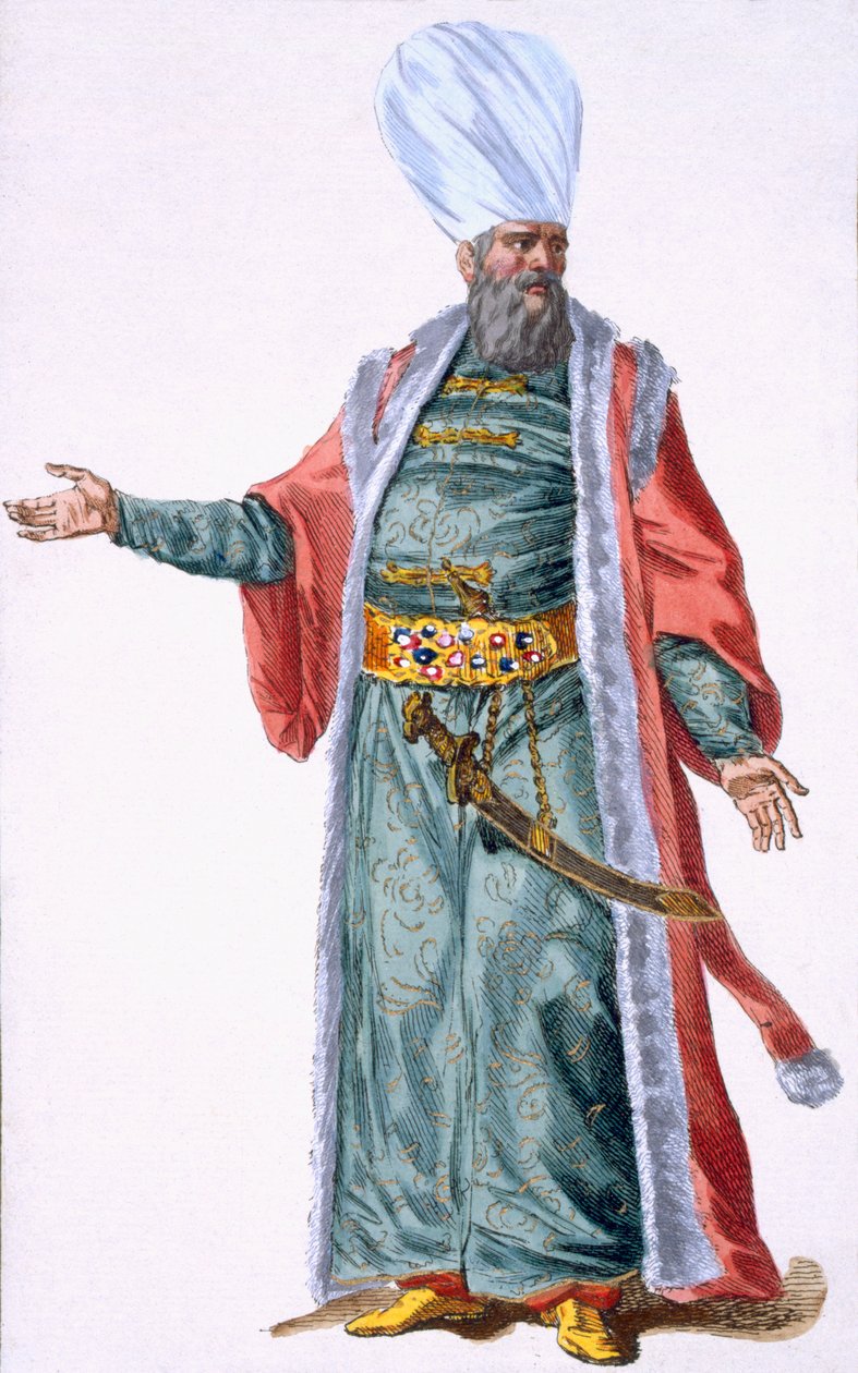 Ağa veya Yeniçerilerin lideri, 1780 by Pierre Duflos