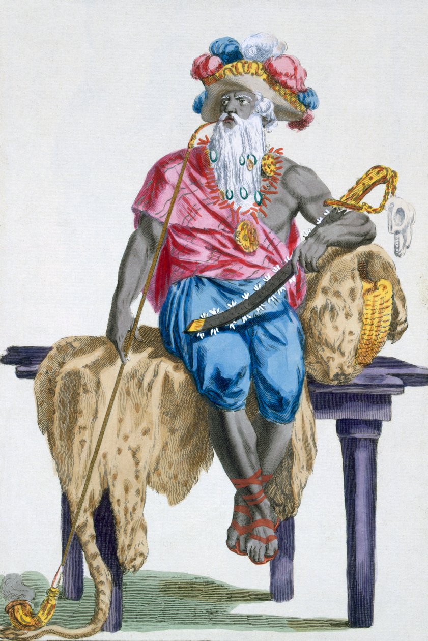 Akasini, Assinie Kralı, 1780 by Pierre Duflos