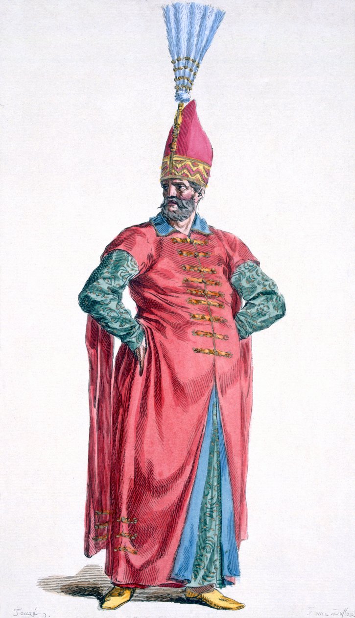 Boluch-Bassi, Yeniçeri Subayı, 1780 by Pierre Duflos
