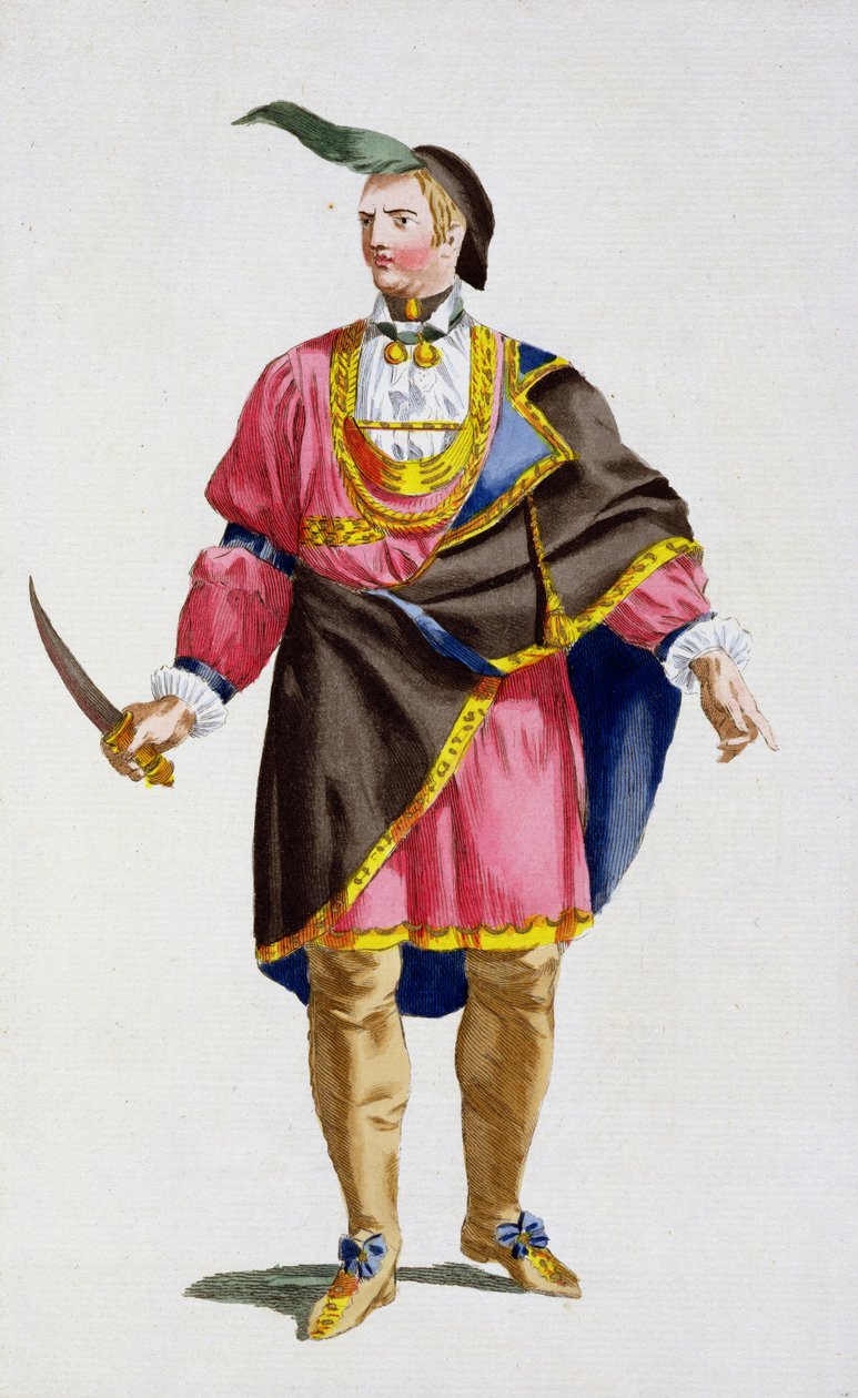 Cunne Shote, Cherokees Şefi, 1780 by Pierre Duflos