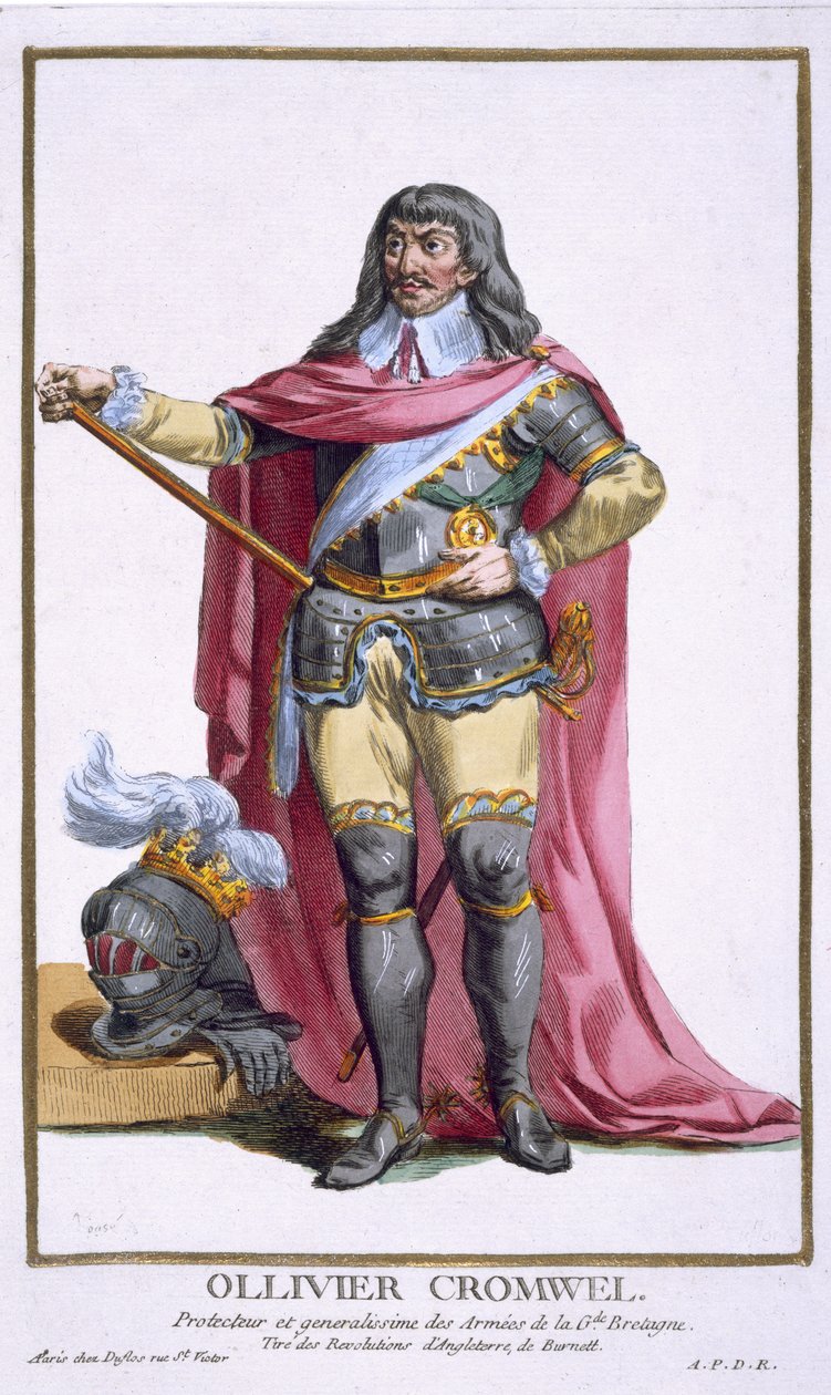 Oliver Cromwell (1599-1658) 1780 by Pierre Duflos