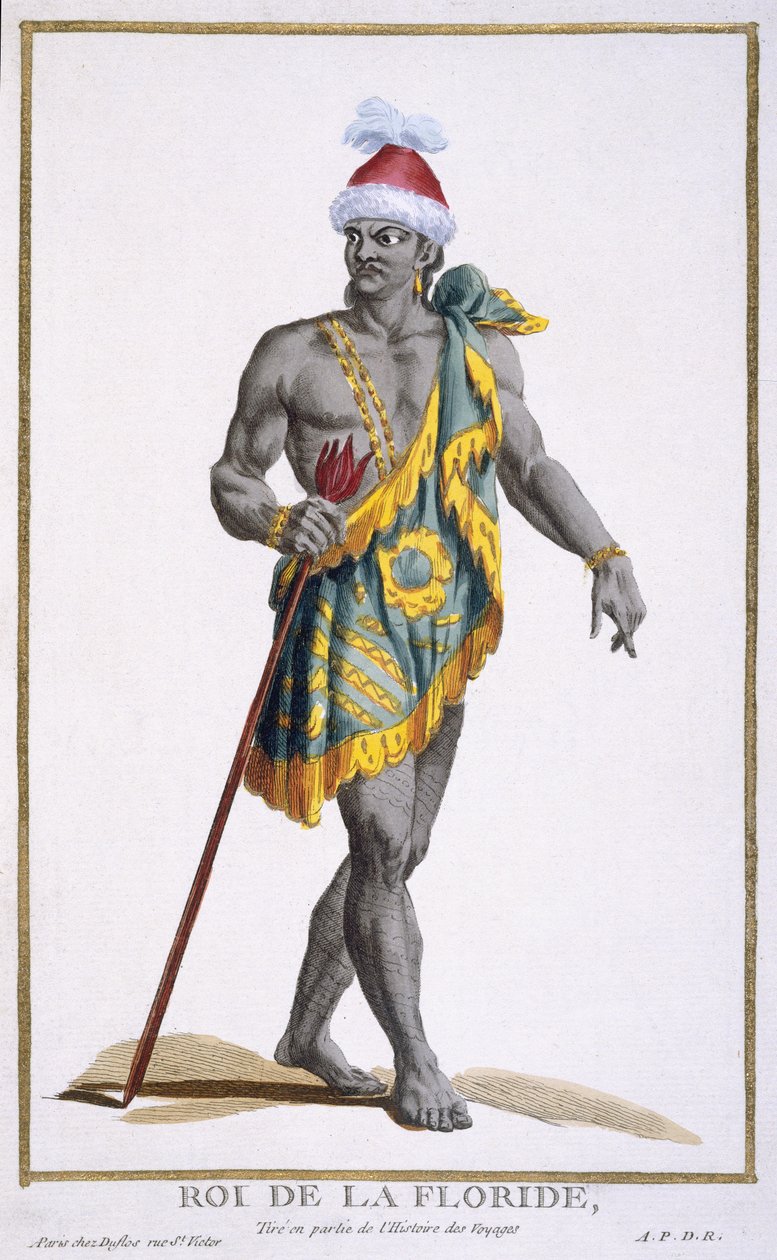 Florida Kralı, 1780 by Pierre Duflos
