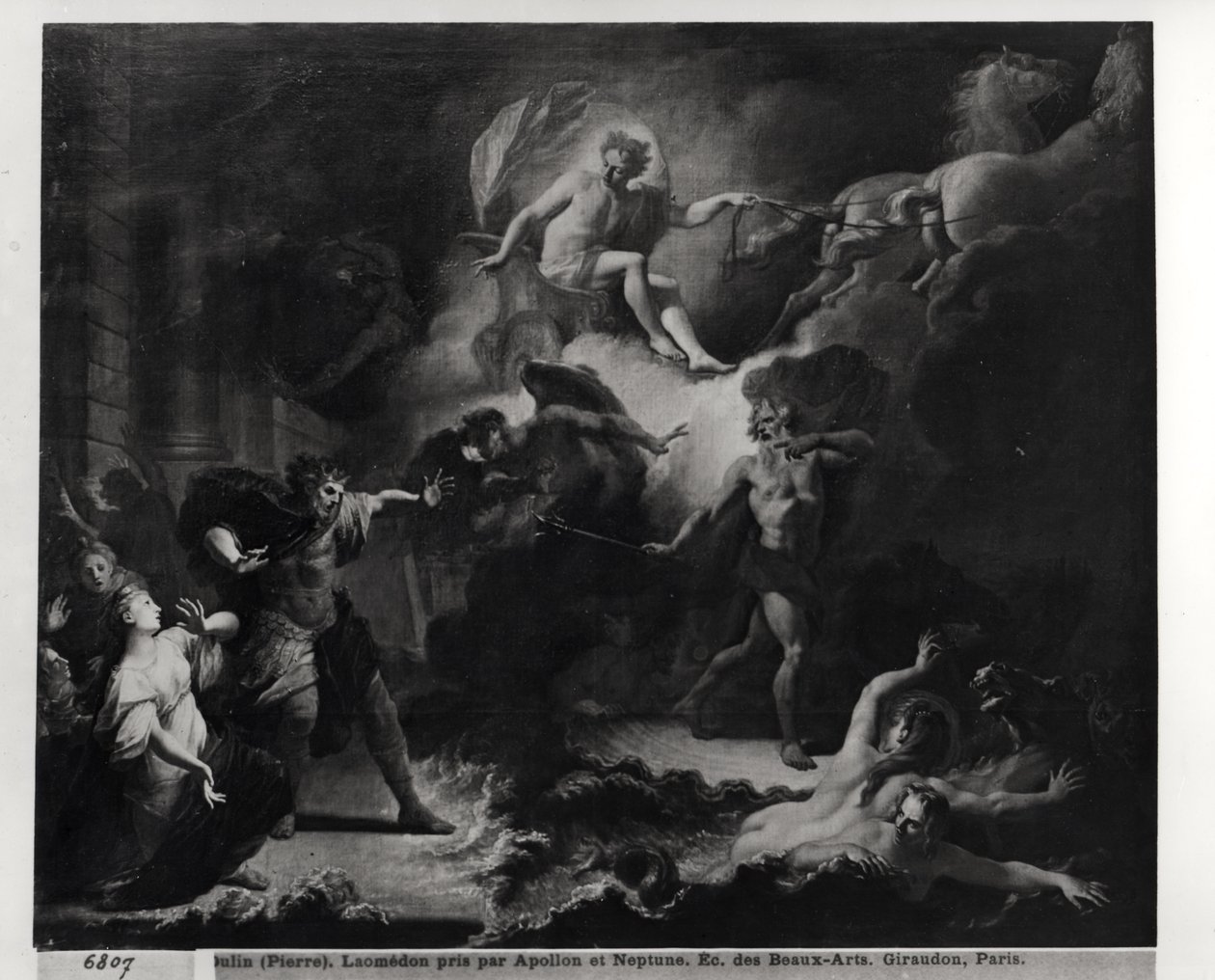 Apollo ve Poseidon Tarafından Cezalandırılan Laemedon, 1707 by Pierre Dulin