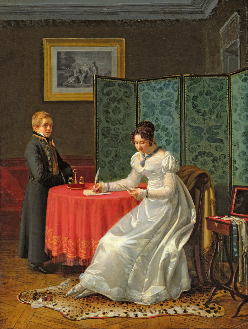 Kadın Mektup Yazıyor by Pierre Duval Lecamus