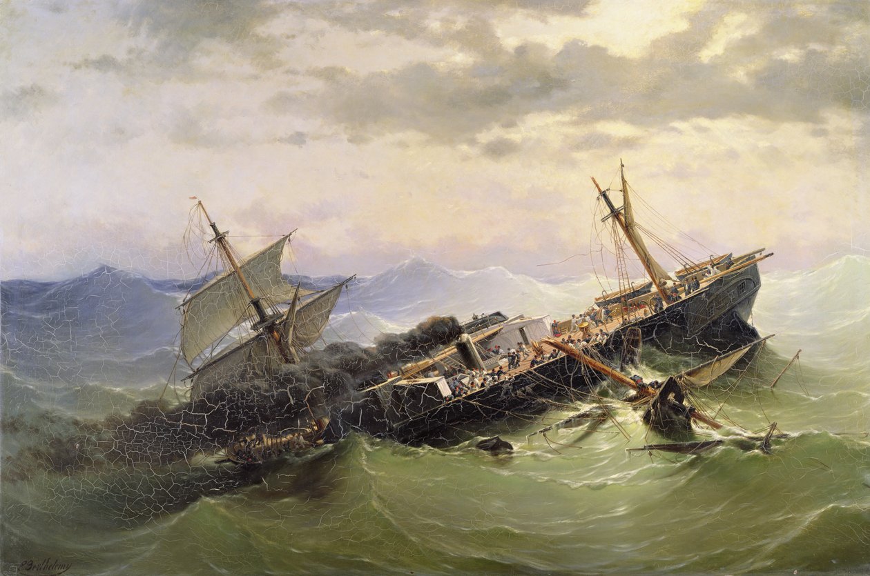 Deniz manzarası by Pierre Emile Berthelemy