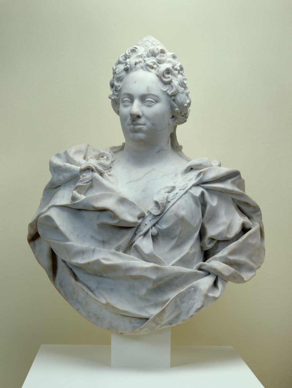 Kontes Maria Amalia'nın büstü, 1714 (carrara mermeri) by Pierre Etienne Monnot