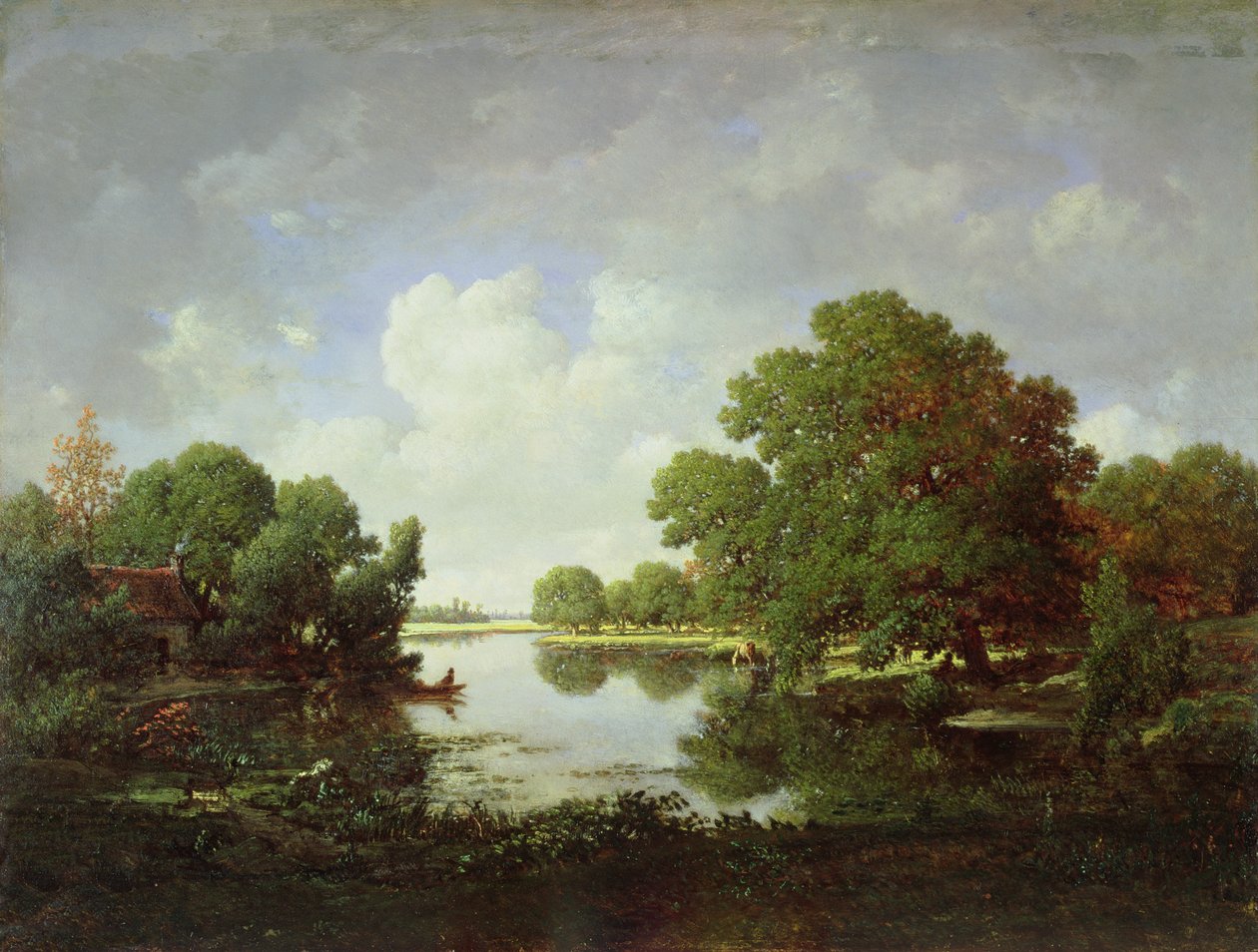 Early Summer Afternoon, 1857  by Pierre Etienne Theodore Rousseau