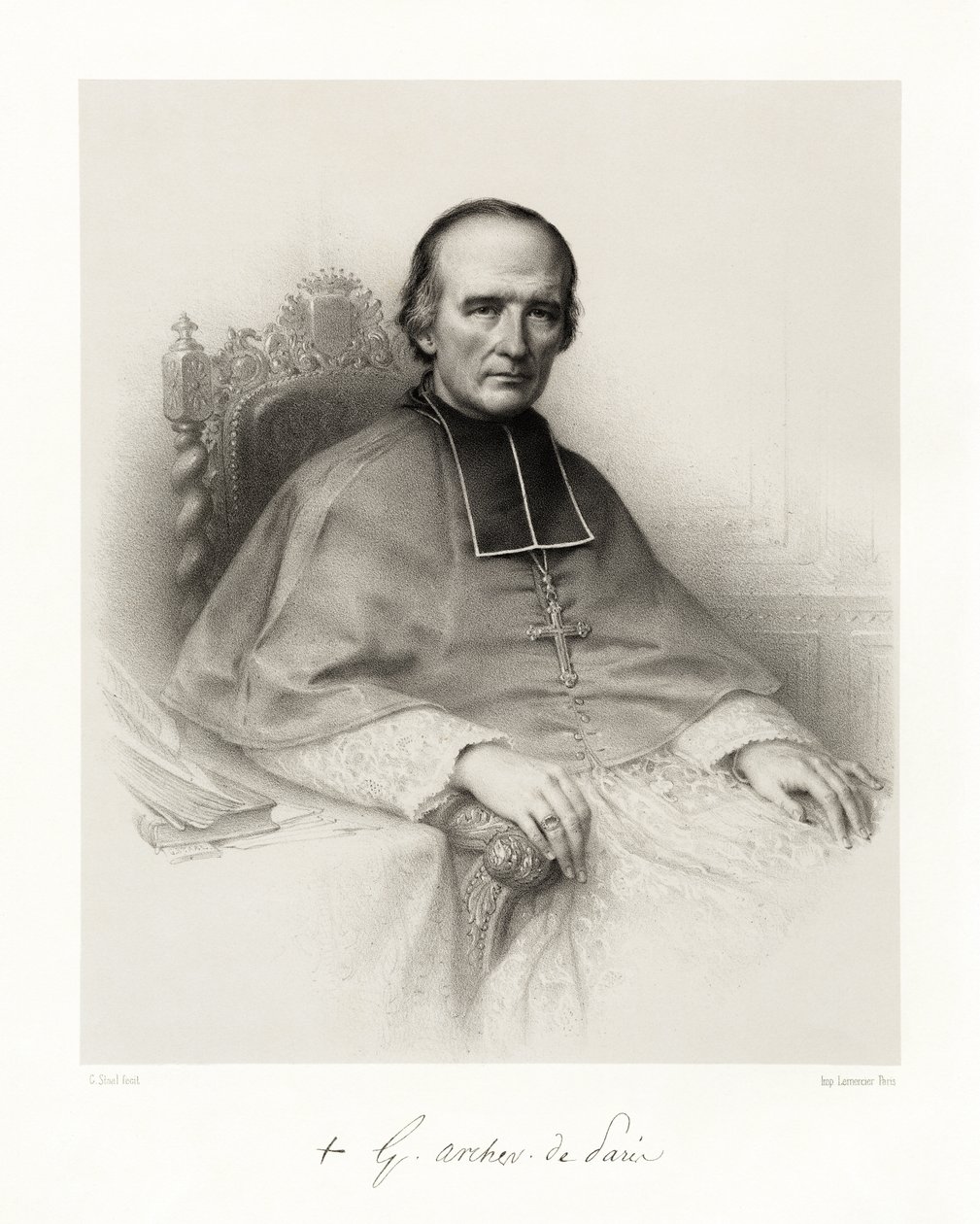 Georges Darboy, 1865-66 by Pierre Gustave Eugene Staal
