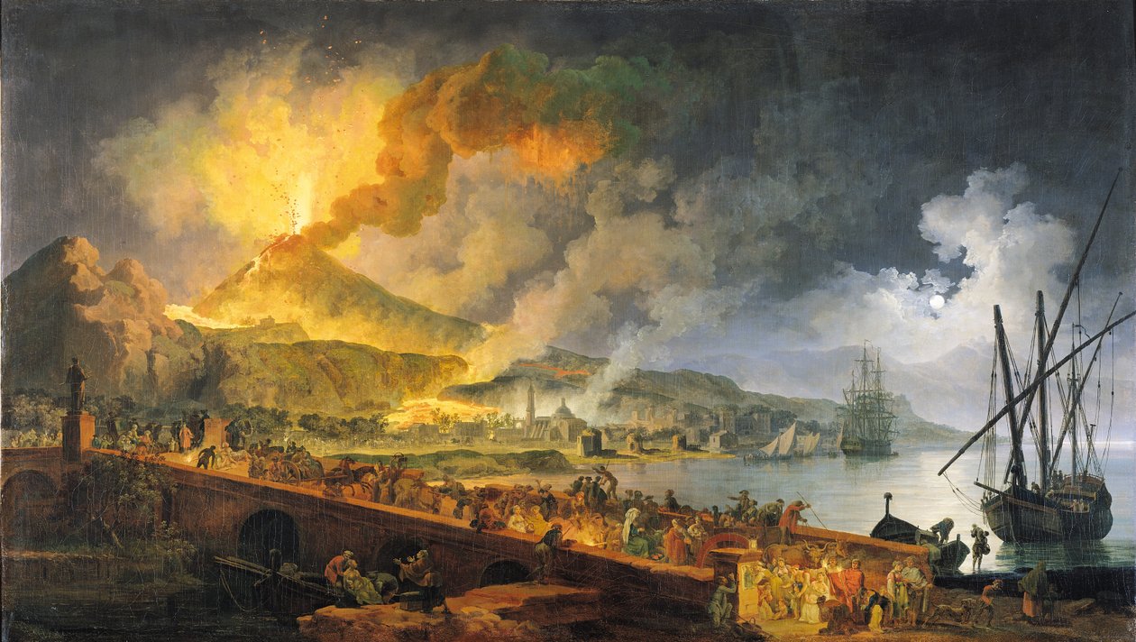 Eruption of Vesuvius in 1771, 1779  (see also 49565) by Pierre Jacques Volaire