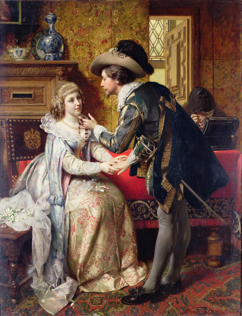 Düğün Hediyesi, 1874 (panel) by Pierre Jan van der Ouderra
