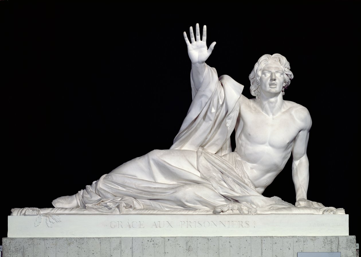 Charles-Artus de Bonchamps (1759-93) 1825 anısına anıt (alçı) by Pierre Jean David d