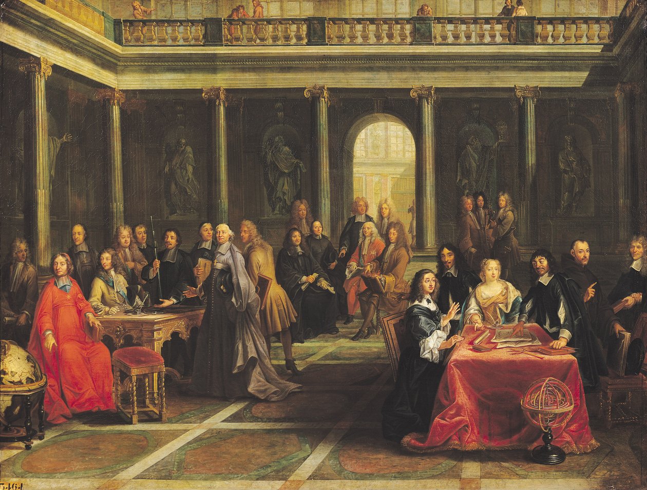 İsveç Kraliçesi Christina (1626-89) ve Mahkemesi by Pierre Louis the Younger Dumesnil