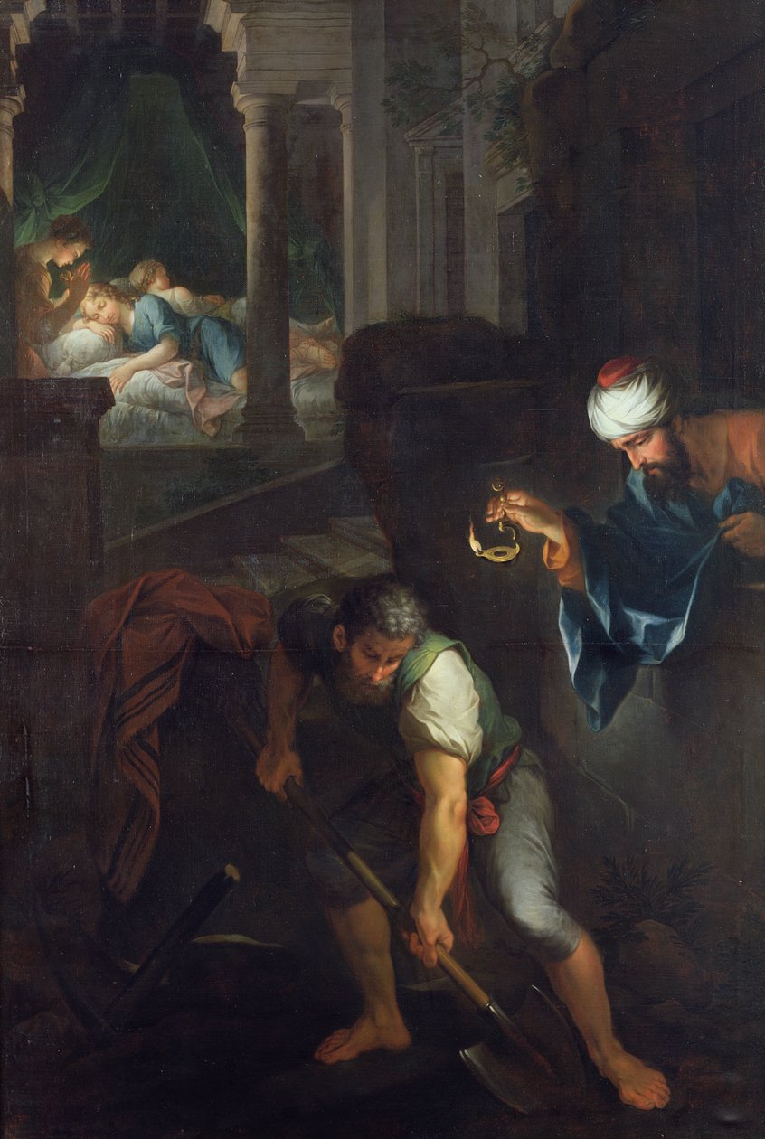 Raguel mezar kazıyor, 1733 by Pierre Parrocel