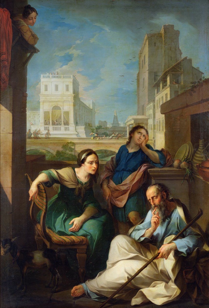Tobit kör olur, 1733 by Pierre Parrocel