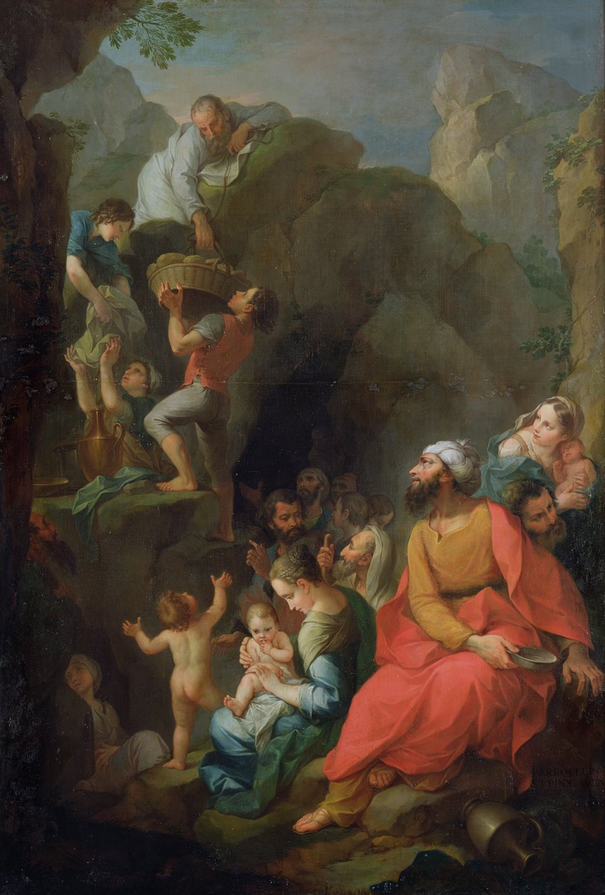 Arkadaşlarıyla birlikte esaretten kaçan Tobit, 1733 by Pierre Parrocel