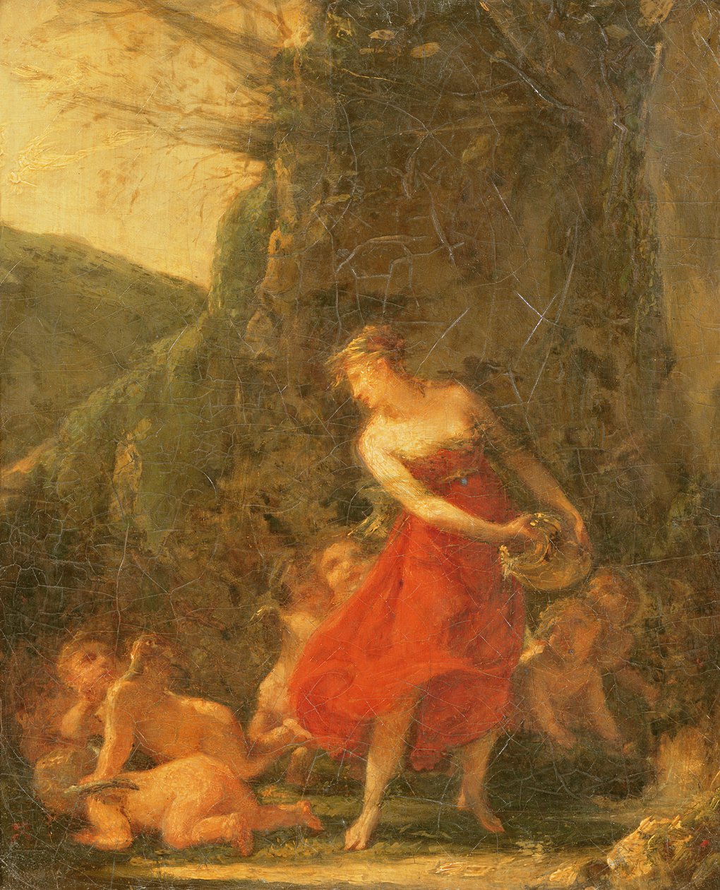 Cupids tarafından gıdıklayan genç Naiad by Pierre Paul Prudhon