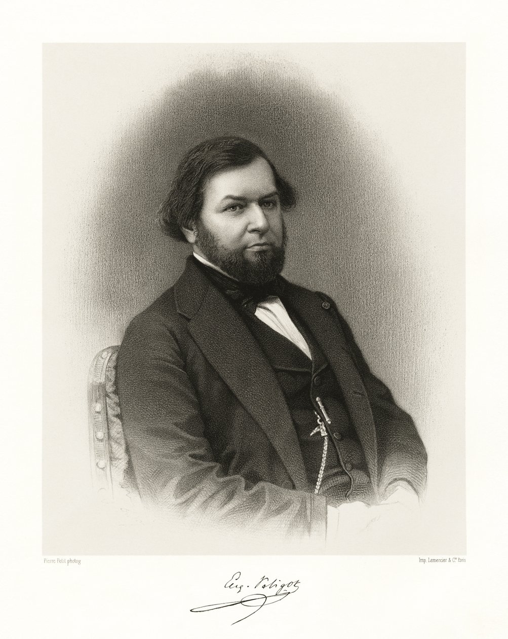 Eugène Melchior Peligot, 1865-66 by Pierre Petit