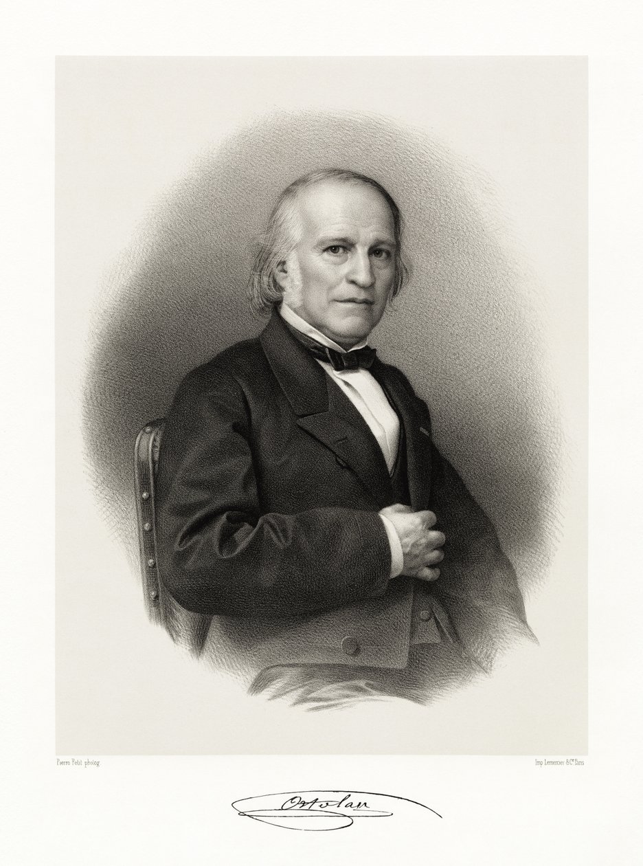 Joseph Louis Elzear Ortolan, 1865-66 by Pierre Petit