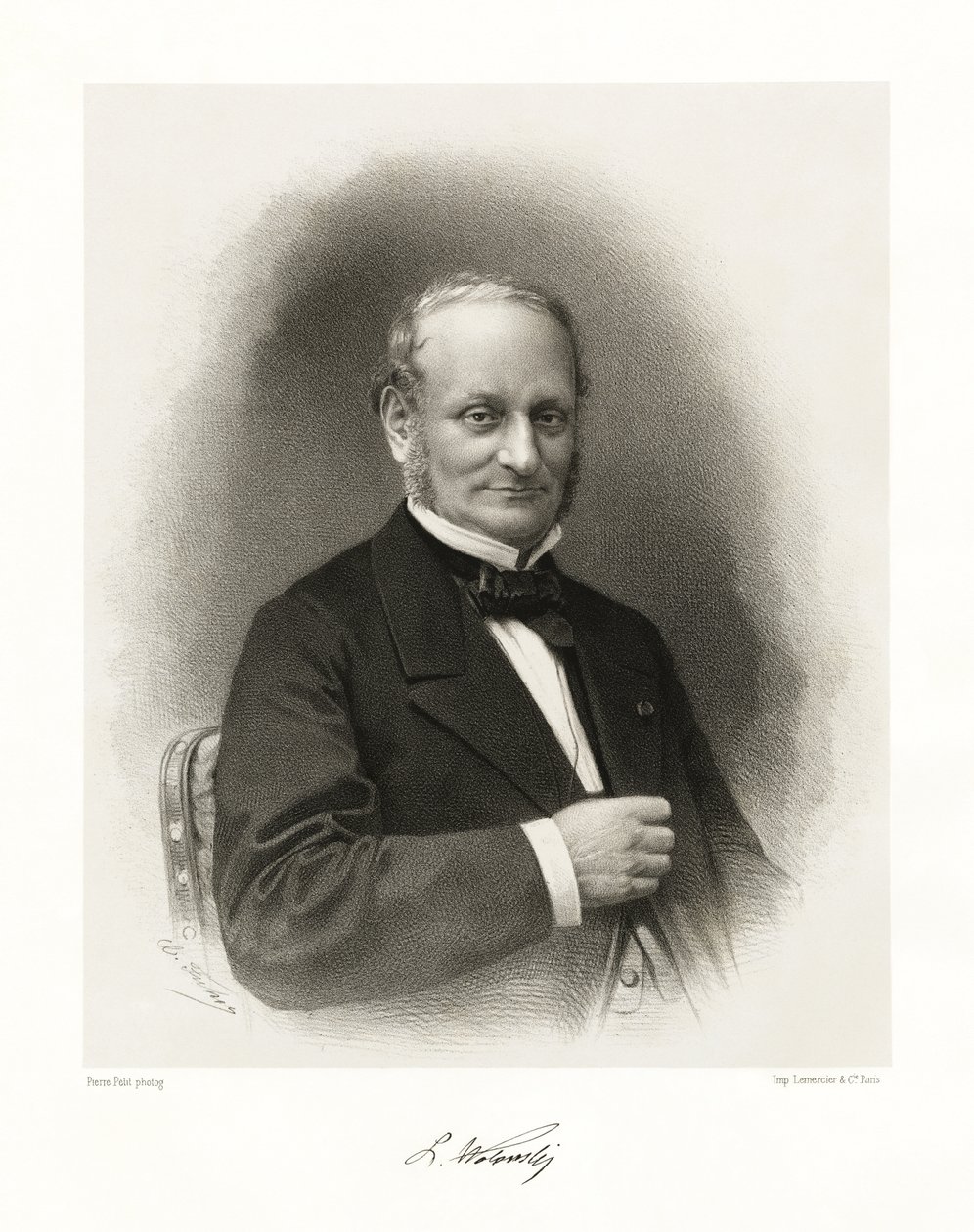 Louis François Michel Raymond Wolowski, 1865-66 by Pierre Petit