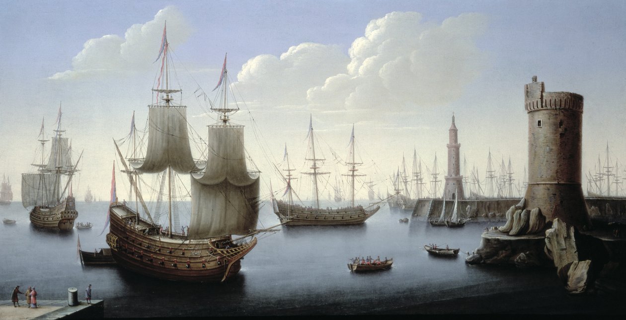 Bir Akdeniz Limanı Sahnesi by Pierre Puget