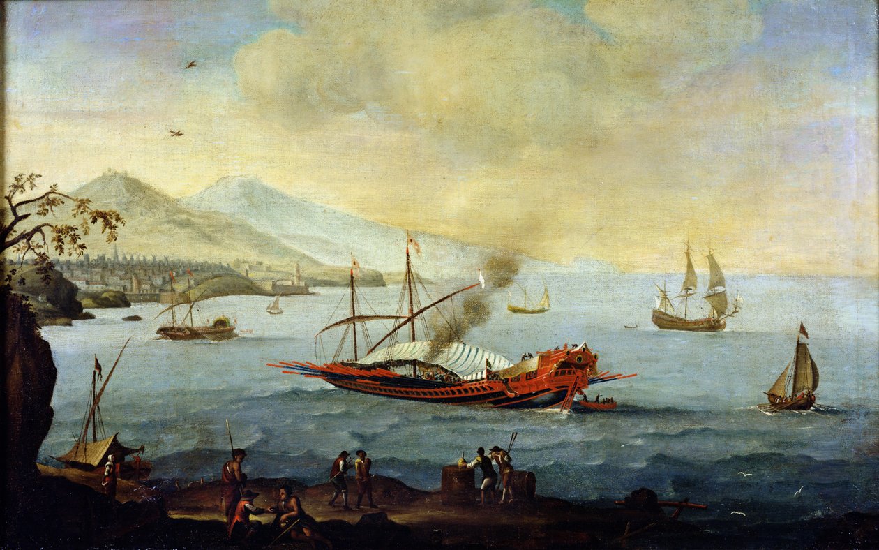 Kalyon Limana Yerleştirildi by Pierre Puget