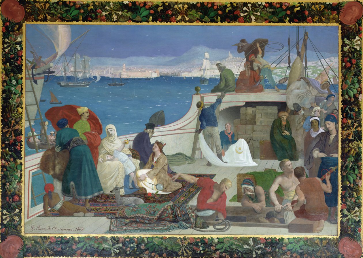 Marsilya, Doğuya Açılan Kapı, 1869 by Pierre Puvis de Chavannes