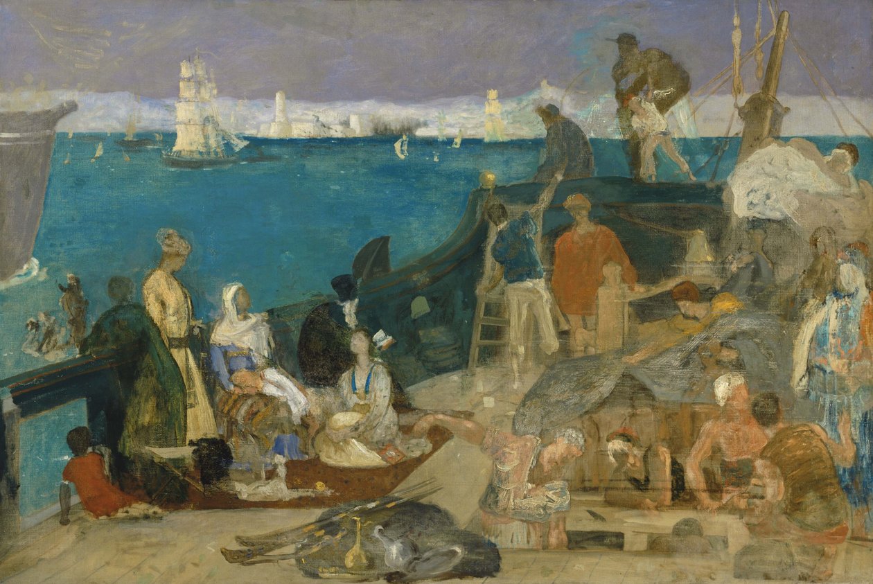 Marsilya, Doğuya Açılan Kapı by Pierre Puvis de Chavannes