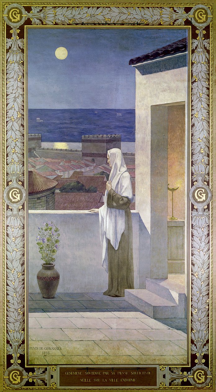 St. Genevieve Uyuyan Paris Şehri