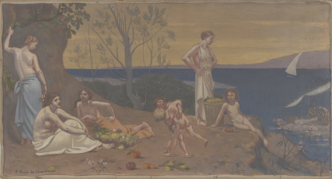 Hoş Arazi, 1882 by Pierre Puvis de Chavannes