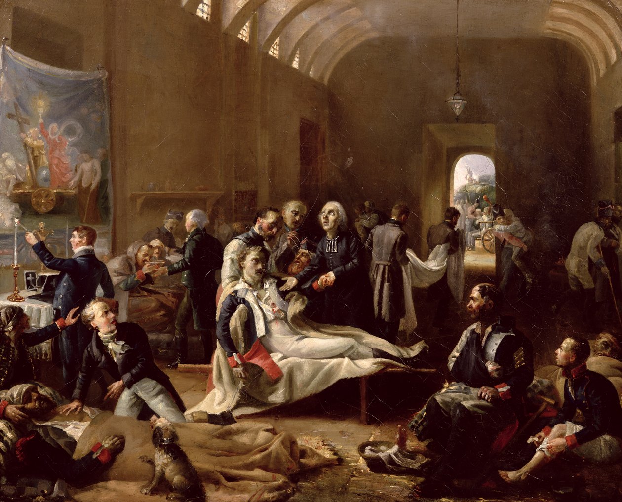 Fransız Seferi Sırasında Bir Ambulans, 1814 by Pierre Roch Vigneron