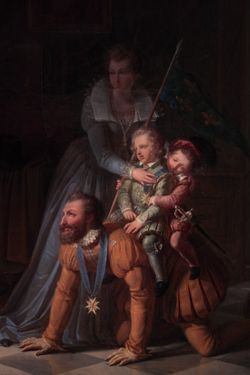 Henri IV ve çocukları by Pierre Henri Revoil