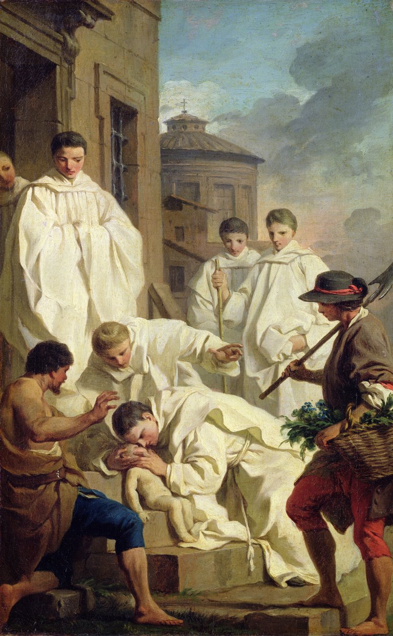 Bir Çocuğu Canlandırmak için St. Benedict Çalışması by Pierre Subleyras
