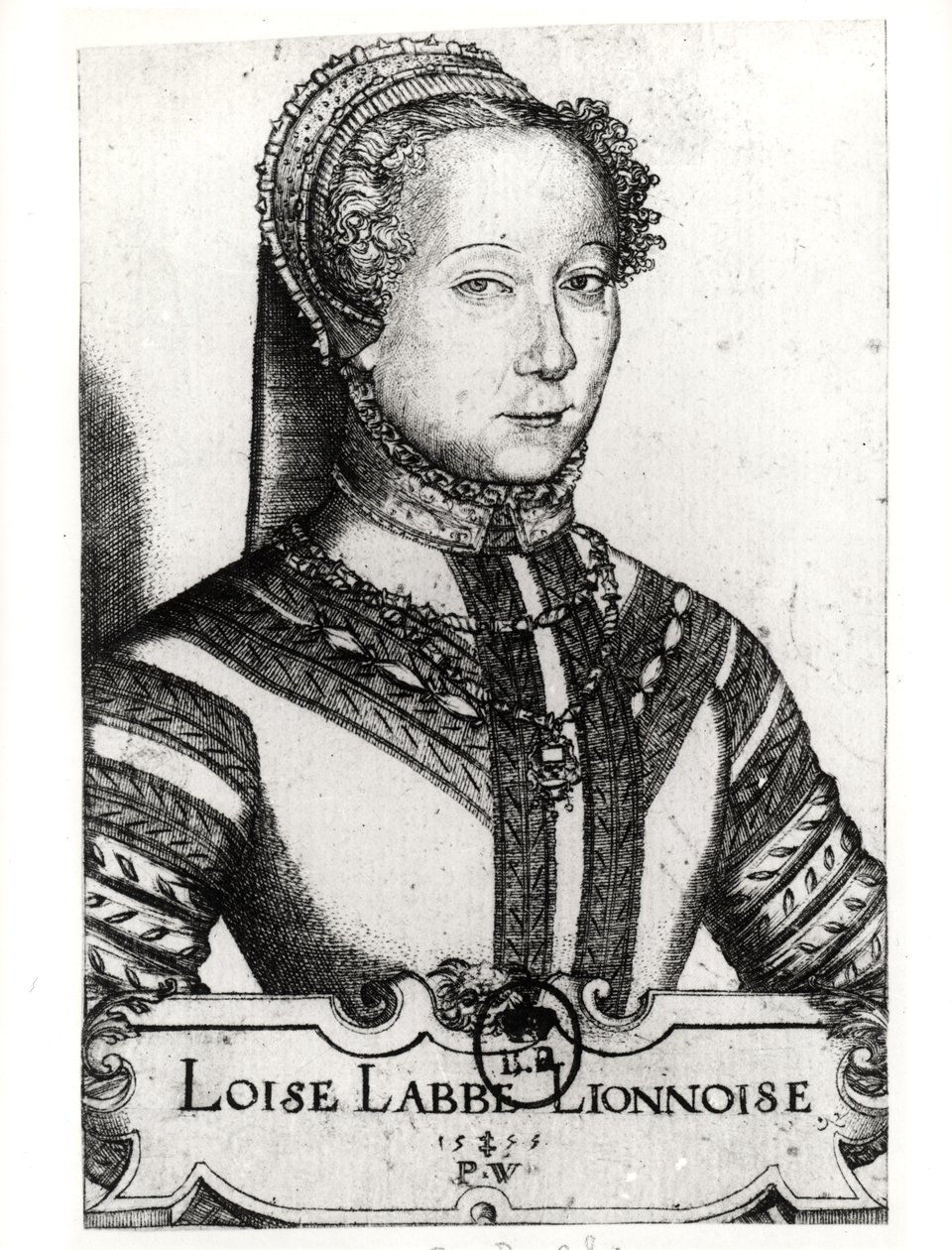 Louise Labe (c.1524-66) La Belle Kuyruk, 1555 by Pierre Woeiriot de Bouzey