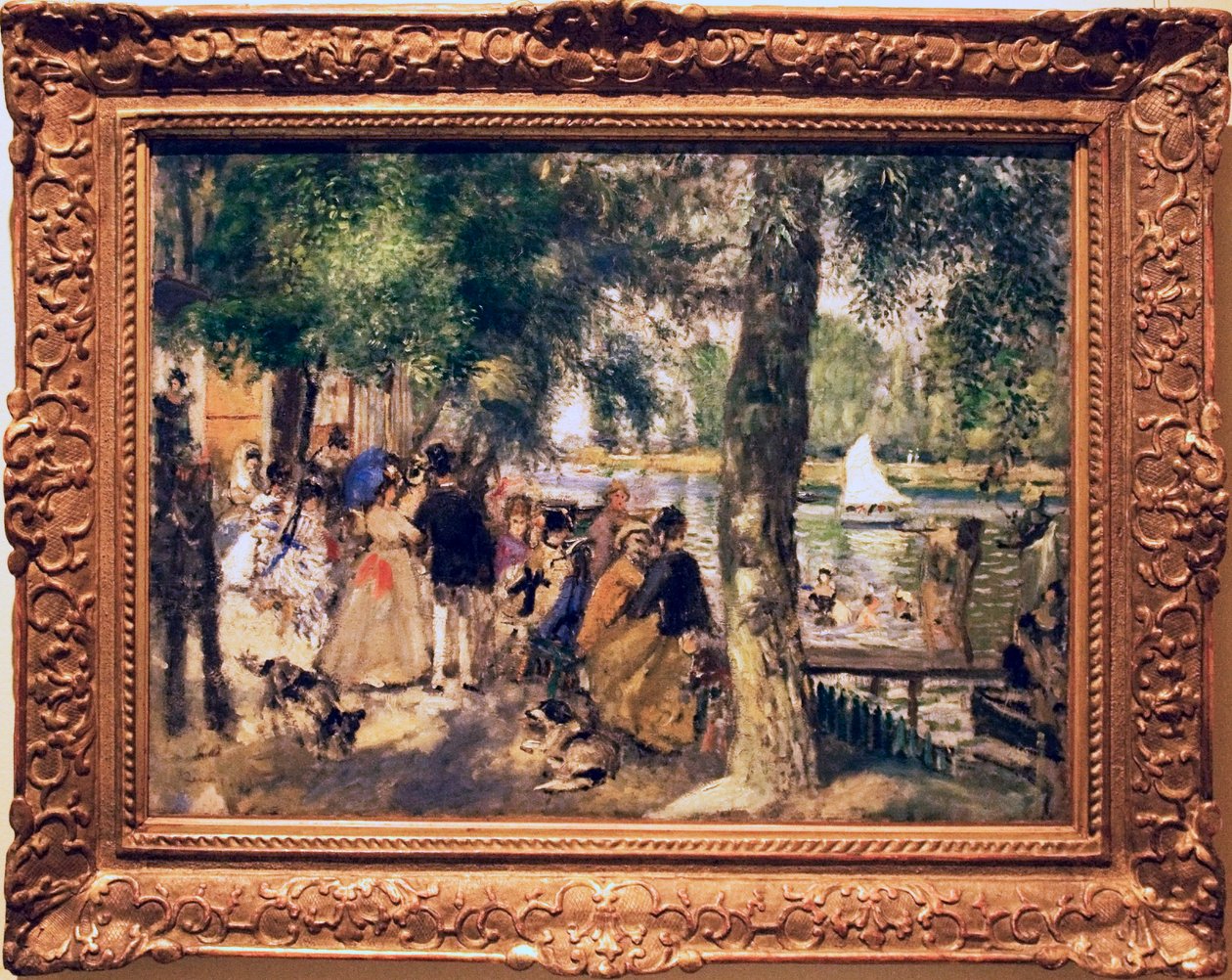  Bathing on the Seine La grenouilleren by Pierre Auguste Renoir