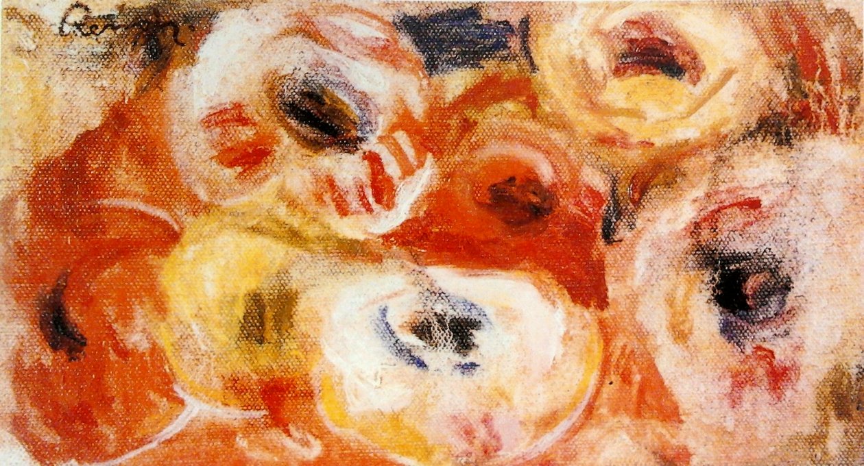 Anemonlar. by Pierre Auguste Renoir