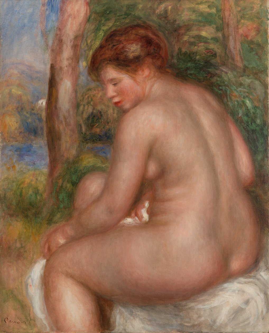 Küvet üç çeyrek görünüm by Pierre Auguste Renoir