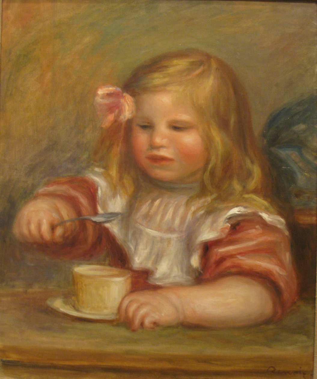 Coco Çorbasını Yiyor by Pierre Auguste Renoir