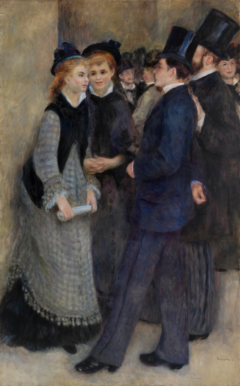 Konservatuardan ayrılmak by Pierre Auguste Renoir
