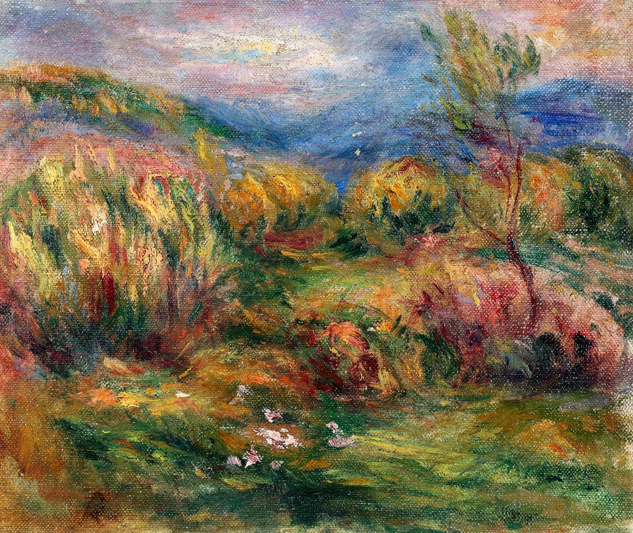 Cagnes-sur-Mer yakınındaki manzara by Pierre-Auguste Renoir