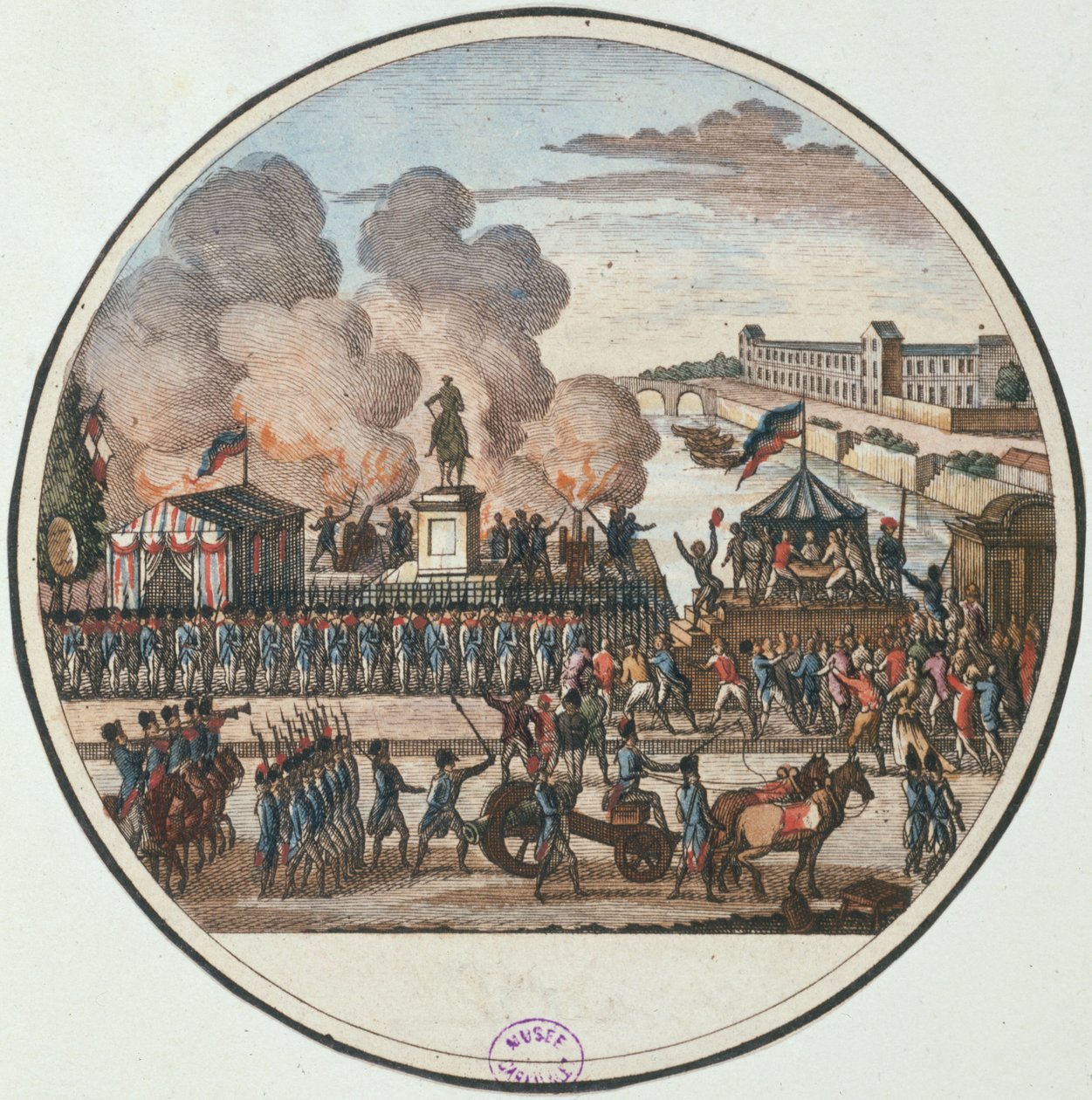 Tehlikede olan ülkenin ilanı 22 Temmuz 1792, c.1794-1802 (gravür) by Pierre Gabriel Berthault